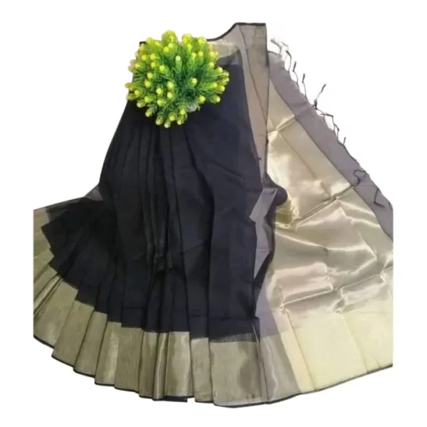 Classic Golden par Half Silk Tangail Saree For Women